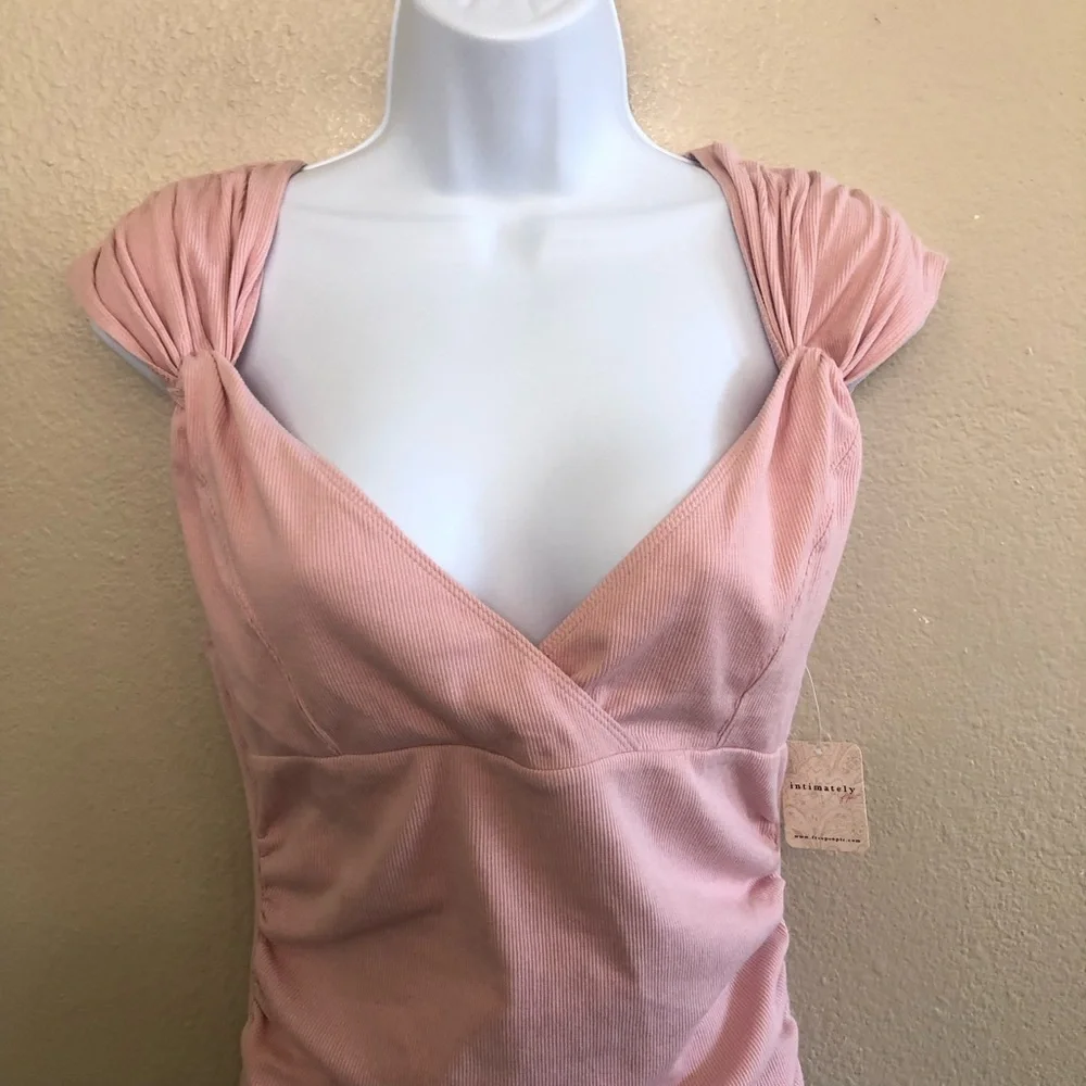 Free People Intimately FP Another Love Bodysuit in Silver Pink Size L - Picture 9 of 15